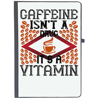 UDNAG Ruled Notebook Diary 'Coffee | its a vitamin', [A5 80Pages 80GSM]