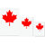 UDNAG Untearable Waterproof Stickers 155GSM 'Canadian Flag | Canadian Maple leaf' A4 x 1pc, A5 x 1pc & A6 x 2pc