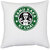 UDNAG White Polyester 'Chai | Ramu Kaka Ki Chai' Pillow Cover [16 Inch X 16 Inch]