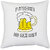 UDNAG White Polyester 'Dialogue | Pitcher abhi baki hai' Pillow Cover [16 Inch X 16 Inch]