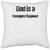 UDNAG White Polyester 'computer Engineer |  is a computer Engineer' Pillow Cover [16 Inch X 16 Inch]