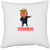 UDNAG White Polyester 'Trump | Trump you are fired' Pillow Cover [16 Inch X 16 Inch]
