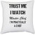 UDNAG White Polyester 'Master Chief | I watch Master chief, I'm Practically a Chief' Pillow Cover [16 Inch X 16 Inch]