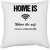 UDNAG White Polyester 'Wifi | Home is where the wifi connect automatically' Pillow Cover [16 Inch X 16 Inch]