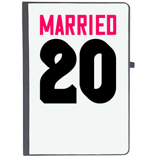 UDNAG Ruled Notebook Diary 'Couple | married 20', [A5 80Pages 80GSM]