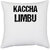 UDNAG White Polyester 'Kaccha limbu' Pillow Cover [16 Inch X 16 Inch]