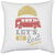 UDNAG White Polyester 'Van and Sun | Lets get lost some where' Pillow Cover [16 Inch X 16 Inch]
