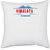 UDNAG White Polyester 'Himalaya Mountain' Pillow Cover [16 Inch X 16 Inch]