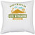 UDNAG White Polyester 'Adventure And lost in Paradise' Pillow Cover [16 Inch X 16 Inch]