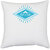 UDNAG White Polyester 'Make a camp' Pillow Cover [16 Inch X 16 Inch]