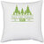 UDNAG White Polyester 'Forest' Pillow Cover [16 Inch X 16 Inch]
