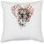 UDNAG White Polyester 'Danger | Death tank' Pillow Cover [16 Inch X 16 Inch]