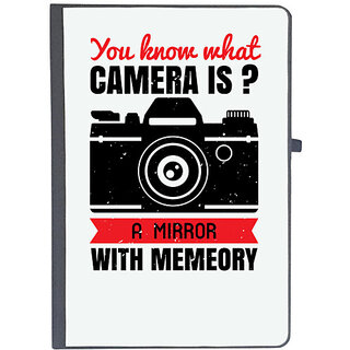 UDNAG Ruled Notebook Diary 'Cameraman | You know what CAMERA IS', [A5 80Pages 80GSM]