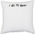 UDNAG White Polyester 'Couple | I go to Shop' Pillow Cover [16 Inch X 16 Inch]