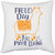 UDNAG White Polyester 'field day no prob llama' Pillow Cover [16 Inch X 16 Inch]