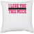 UDNAG White Polyester 'Love | I LOVE YOU THIS MUCH' Pillow Cover [16 Inch X 16 Inch]