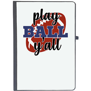 UDNAG Ruled Notebook Diary 'Football | play ball y'all', [A5 80Pages 80GSM]