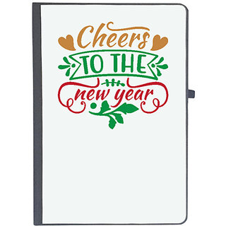 UDNAG Ruled Notebook Diary 'Christmas | cheere to the new year', [A5 80Pages 80GSM]