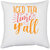 UDNAG White Polyester 'iced tea time y'all' Pillow Cover [16 Inch X 16 Inch]