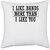 UDNAG White Polyester '| I LIKE BANDS MORE THAN I LIKE YOU' Pillow Cover [16 Inch X 16 Inch]