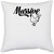 UDNAG White Polyester 'Massive | massive' Pillow Cover [16 Inch X 16 Inch]