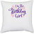 UDNAG White Polyester 'Birthday | IM THE BIRTHDAY GIRL' Pillow Cover [16 Inch X 16 Inch]