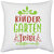 UDNAG White Polyester 'Kindergarten | kindergarten tribe' Pillow Cover [16 Inch X 16 Inch]