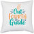 UDNAG White Polyester 'School | Peace Out Fourth Grade 2' Pillow Cover [16 Inch X 16 Inch]