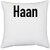 UDNAG White Polyester 'Couple | Haan' Pillow Cover [16 Inch X 16 Inch]