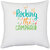 UDNAG White Polyester 'Camphair | rocking the camphair' Pillow Cover [16 Inch X 16 Inch]