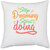 UDNAG White Polyester 'Stop dreaming | stop dreaming start doing' Pillow Cover [16 Inch X 16 Inch]