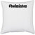 UDNAG White Polyester '| badminton' Pillow Cover [16 Inch X 16 Inch]