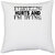 UDNAG White Polyester 'Hurts | everything hurts and i'm dying' Pillow Cover [16 Inch X 16 Inch]
