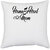 UDNAG White Polyester 'Mother | home school mom' Pillow Cover [16 Inch X 16 Inch]