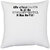 UDNAG White Polyester 'Darts | life without darts' Pillow Cover [16 Inch X 16 Inch]