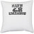 UDNAG White Polyester 'Awesomeness | made in 68' Pillow Cover [16 Inch X 16 Inch]