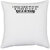 UDNAG White Polyester 'Wrong | i could agree with you' Pillow Cover [16 Inch X 16 Inch]