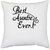 UDNAG White Polyester 'Auntie | best auntie. ever' Pillow Cover [16 Inch X 16 Inch]