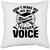 UDNAG White Polyester 'Teacher | Don't make me use' Pillow Cover [16 Inch X 16 Inch]
