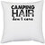 UDNAG White Polyester 'Camping | camping hair don't care' Pillow Cover [16 Inch X 16 Inch]
