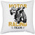 UDNAG White Polyester 'Rider | Motor' Pillow Cover [16 Inch X 16 Inch]