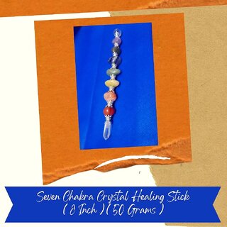 VSP VASTU SAMADHAN - 143 SEVEN CHAKRA GEMSTONE HEALING STICK-  Helps to clear  maintain each of the energy centre