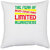 UDNAG White Polyester 'Awareness | The fear of death comes from limited awareness' Pillow Cover [16 Inch X 16 Inch]