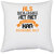UDNAG White Polyester '| als benjamin het niet kan maken' Pillow Cover [16 Inch X 16 Inch]