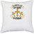 UDNAG White Polyester 'Faith | The principal part of faith is patience' Pillow Cover [16 Inch X 16 Inch]