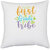 UDNAG White Polyester 'Teacher Student | first grade tribe copy' Pillow Cover [16 Inch X 16 Inch]