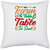 UDNAG White Polyester 'Christmas | farm to table table to soul' Pillow Cover [16 Inch X 16 Inch]