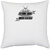 UDNAG White Polyester 'Climbing | Climb now, work later' Pillow Cover [16 Inch X 16 Inch]