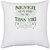 UDNAG White Polyester 'Car | Never have more children than you have car windows' Pillow Cover [16 Inch X 16 Inch]