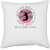 UDNAG White Polyester 'Badminton | If you want a soft serve, go to Dairy Queen' Pillow Cover [16 Inch X 16 Inch]